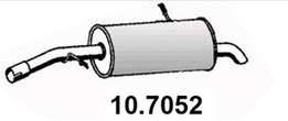 Глушитель задняя часть PSA C2, C3 1.4