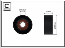 Ролик генератора натяжной Рено 2.0-2.3 dCi  (M9T, M9R) (без натяжителя)