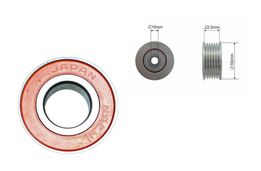 Ролик генератора обводной PSA 4008, C4-Aircross, Mitsubishi ASX, Outlander 3, Lancer 1.8-2.0