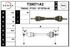 Полуось PSA 406 2.0HDi, 2.2 16V, 3.0 V6 МКПП +ABS 99-> левая