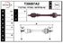 Полуось PSA 406 1.8-2.0, 2.0HDi +ABS АКПП 99-> левая