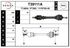 Полуось PSA 206 1.4-1.6 8V +ABS АКПП левая