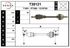 Полуось PSA 807, C8 2.0HDi 02-> МКПП левая