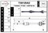 Полуось PSA 406 1.8-2.0, 2.0HDi +ABS АКПП 08547-> правая