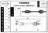 Полуось Рено Master 2 2.5 dCi +ABS левая