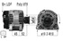 Генератор PSA 207 1.6 HDi, 4007 2.2 HDi, C3 2 1.4 HDi, C-Crosser 2.2 HDi, Mitsubishi Outlander XL