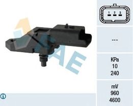 Датчик абсолютного давления N Ulysse PSA Partner M59 , Berlingo M59 , Expert 3 , Jumpy 3 1.6-2.0HDi