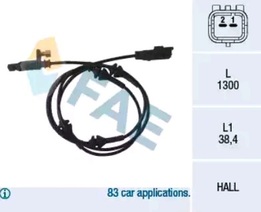 Датчик ABS передний C6, Peugeot 407