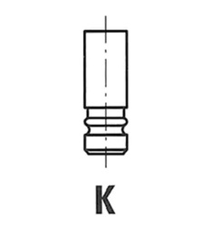 Клапан Рено C2J L53H впускной