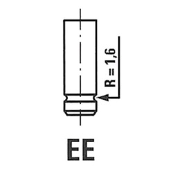 Клапан Tipo, Croma, Thema 16V выпускной
