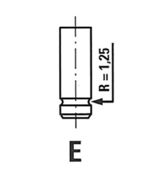 Клапан Рено F3P, F3R 107mm впускной