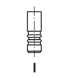 Клапан AR 156 2.5 V6 24V выпускной