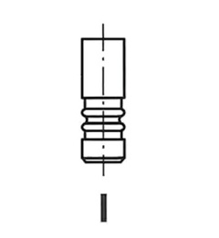 Клапан PSA 1.4-16VTi 16V выпускной