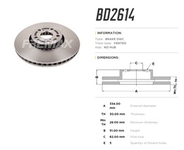 Диск тормозной передний Lexus GS 05->, IS 200t 15->, RC 300h 14-> правый высокоуглеродистый