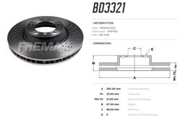 Диск тормозной передний Porsche 911 Turbo, GT 01-05, 966 GT3 99->08 правый высокоуглерод. 350x33 mm