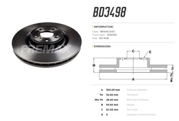 Диск тормозной передний Mercedes GLE-class (W166), M-class (W164), GL (X164) 05->18 350x32 mm