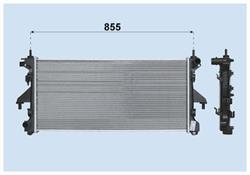 Радиатор Ducato (250) , Boxer 06-> 2.2 Puma +/- AC , 3.0HDi -AC
