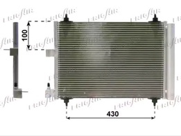 Радиатор кондиционера PSA 407/C5 04->