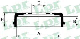 Барабан тормозной PSA 306/406/Partner/Berlingo 95->