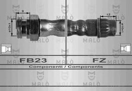 Шланг тормозной задний PSA C2, C3, C4, 307, 308, 3008, 5008