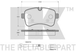 Колодки тормозные задние IVECO Daily 3 06-> дисковые