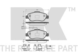 Колодки тормозные передние Fiat 500 1.3 Multijet 07-> Bosch, Nuova Panda 03-> 4x4