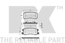 Колодки тормозные задние PSA 4007, C-Crosser 07->, Mitsubishi, Jeep, Dodge