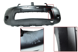 Бампер передний Рено Duster +/-п/т (под частичную покраску), грунтованный (С ДЕФЕКТОМ)