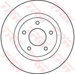 Диск тормозной передний PSA 4008, C4 Aircross