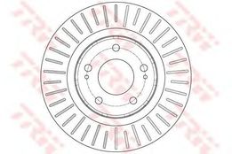 Диск тормозной передний PSA C-Crosser, 4007, Mitsubishi