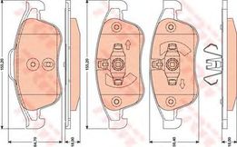 Колодки тормозные передние Рено Duster 2.0i, Fluence, Megane 3, Kaptur, Arkana