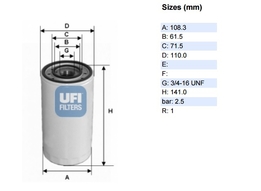 Фильтр масляный 2.5 D , TD , Рено 2.8 S9W