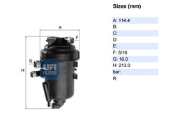 Фильтр топливный в сборе Ducato ->06,PSA Boxer 2 2.0-2.2-2.8HDi