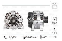 Генератор PSA 206 , 807 , C5 , C8 , Xsara Picasso , Partner , Berlingo 02->