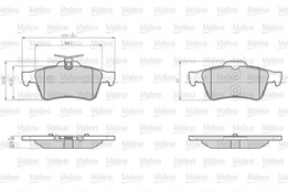 Колодки тормозные задние Рено Laguna 3 07-> PSA C5, 508